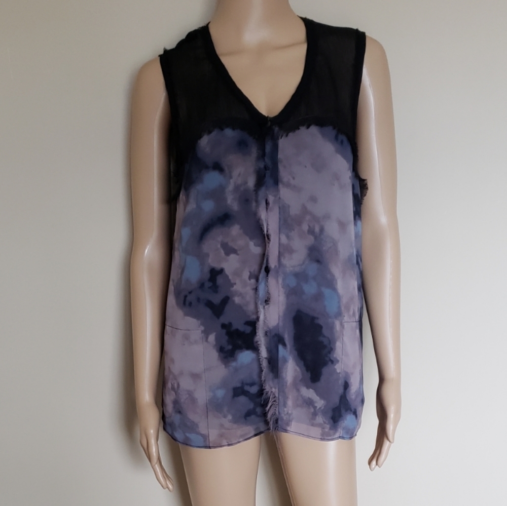 NWOT-BCBGENERATION SLEEVELESS SHEER BLOUSE